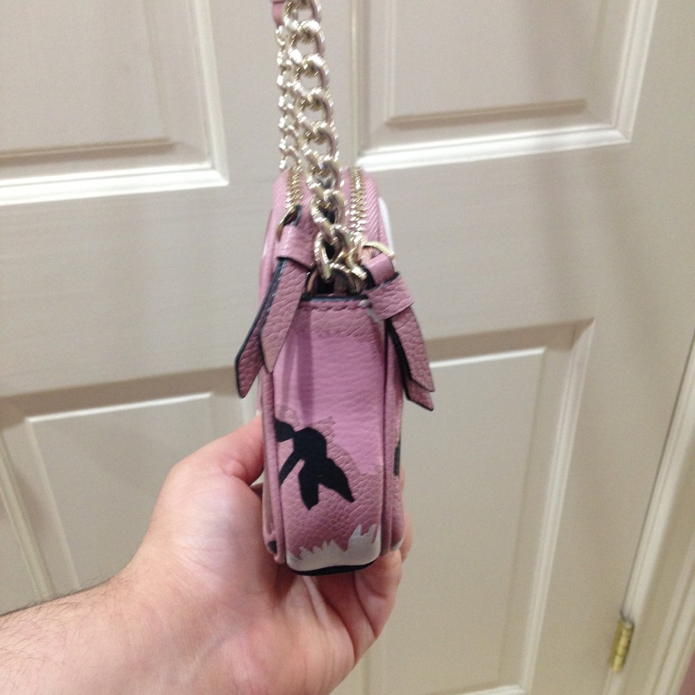 Kate Spade Mauve Pink Floral Crossbody Purse Bag - Picture 9 of 16